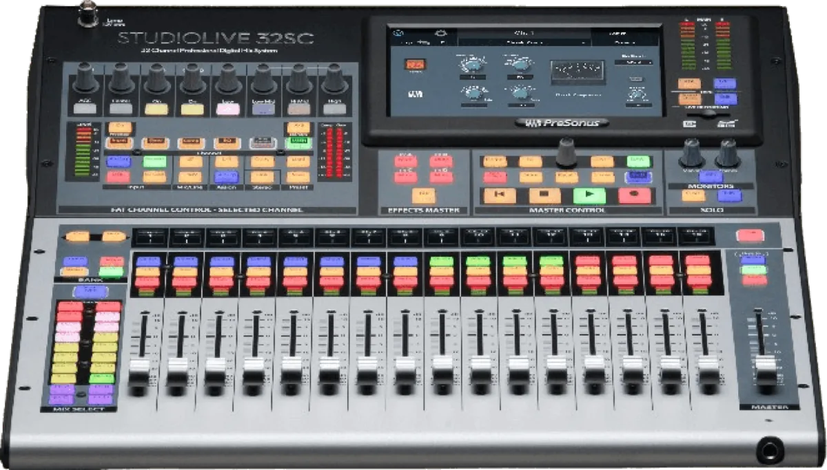 PreSonus StudioLive 32SC digital mixing console control surface