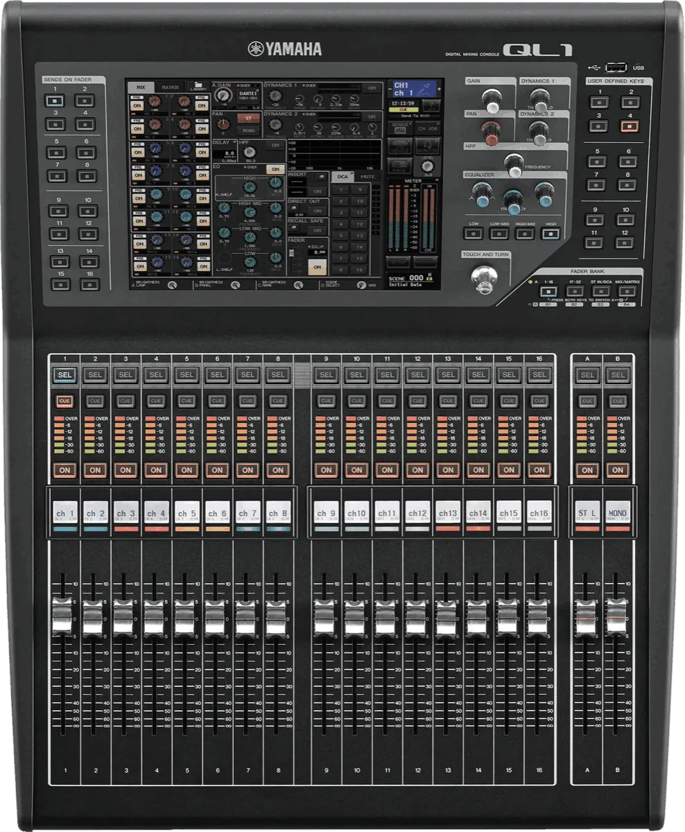 Yamaha QL5 digital mixing console control surface